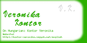 veronika kontor business card